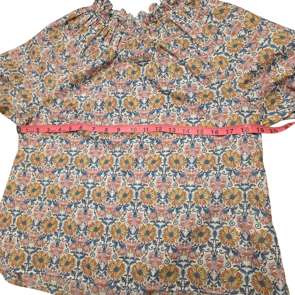 J. Crew Floral Print Women's Blouse Size S Nwt - Picture 10 of 15